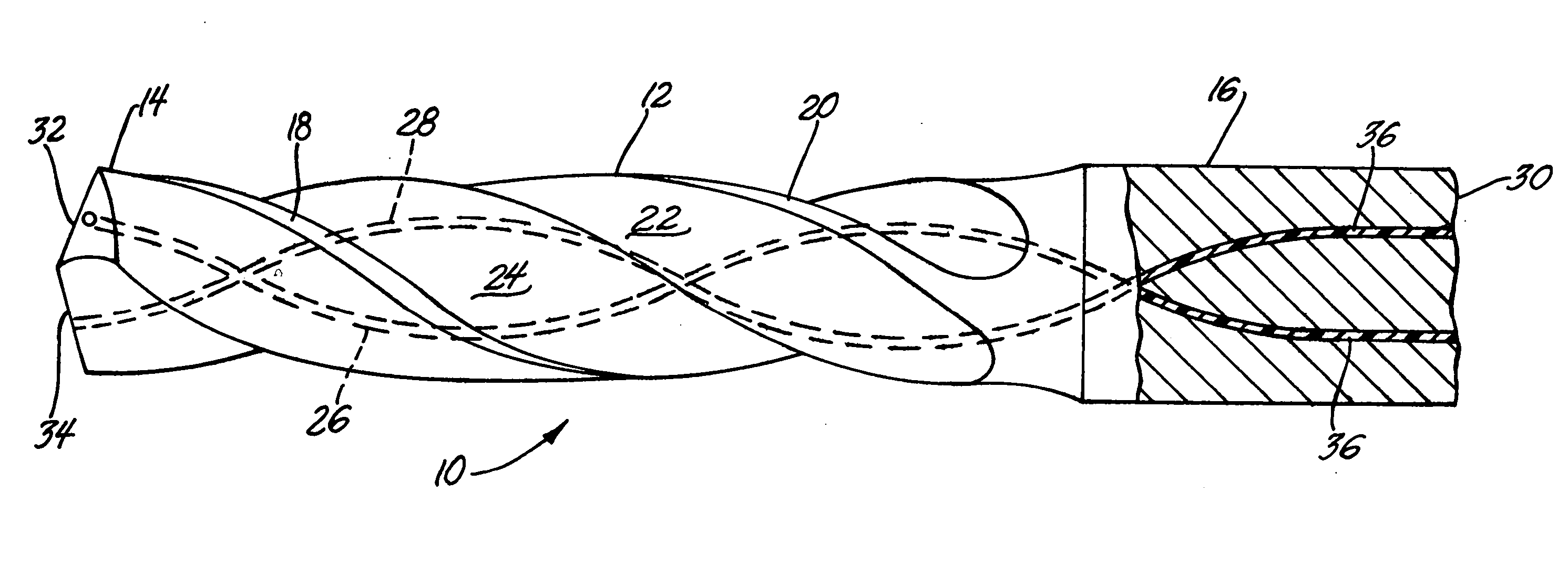 Lubricants in cutting tools for dry machining