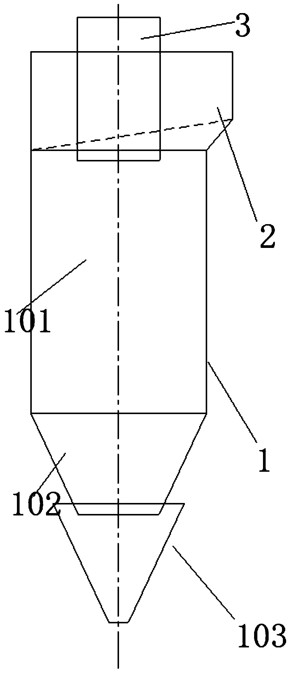 Novel dust-raising-prevention efficient cyclone separator and design method thereof