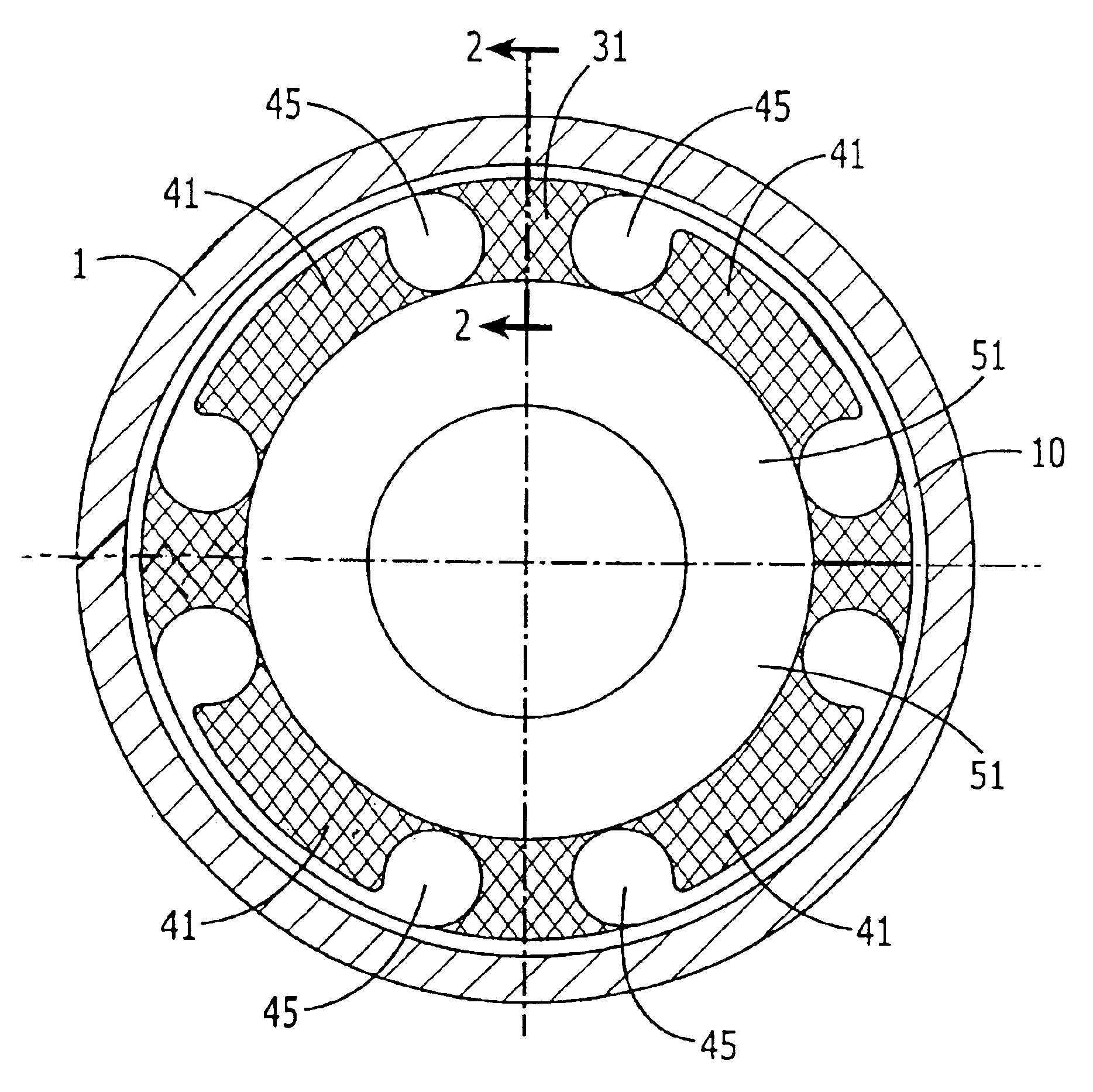 Vibration damper for a tubular drive shaft