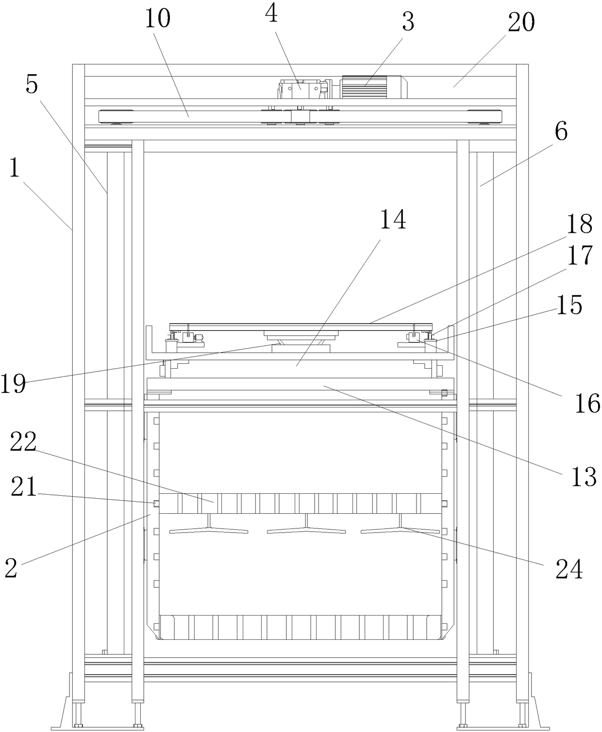 Intelligent automatic rising-lowering wardrobe