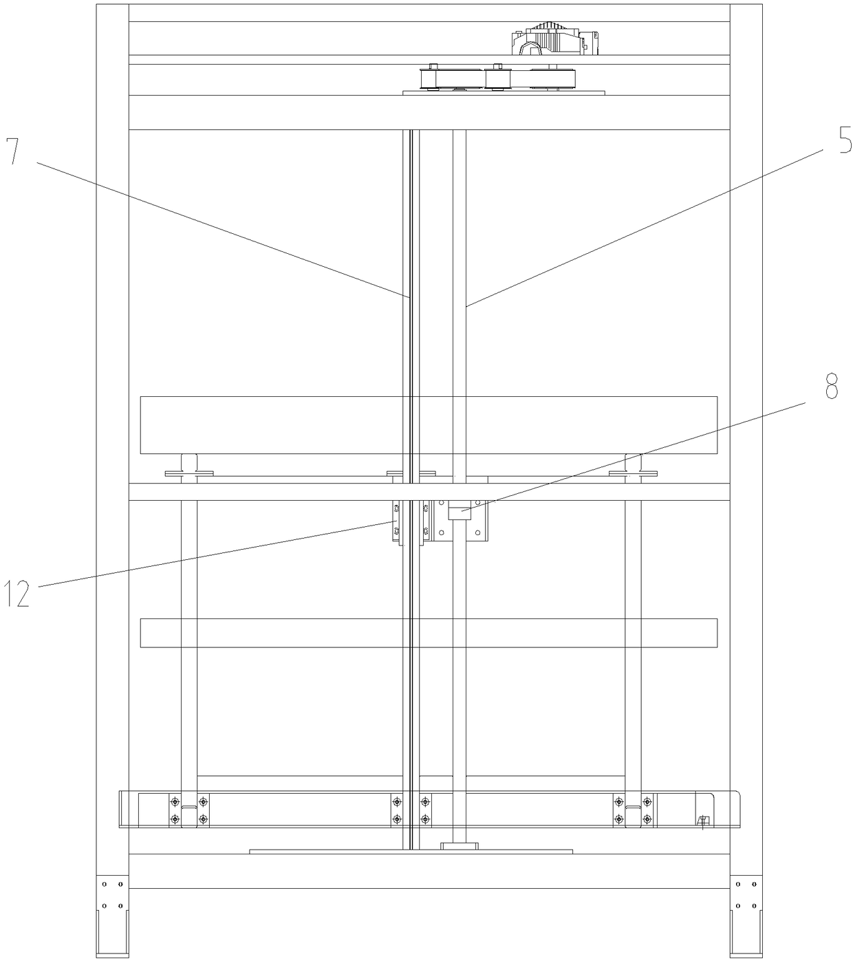 Intelligent automatic rising-lowering wardrobe