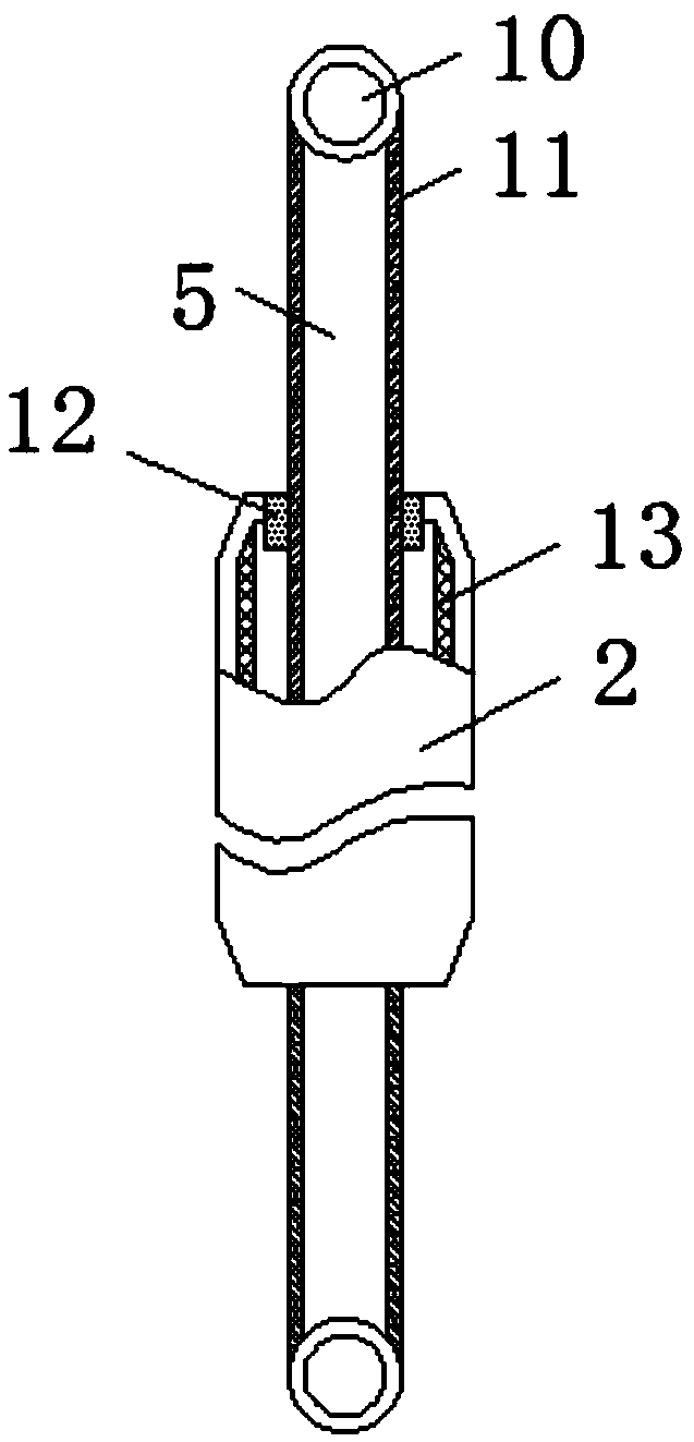 Rear guide rod for automobile