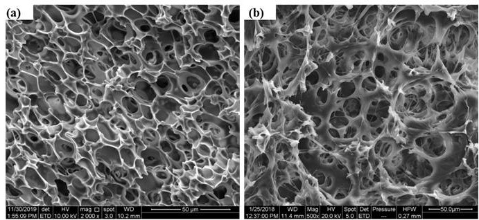 PCL/PLA composite foaming oil absorption material and preparation method thereof