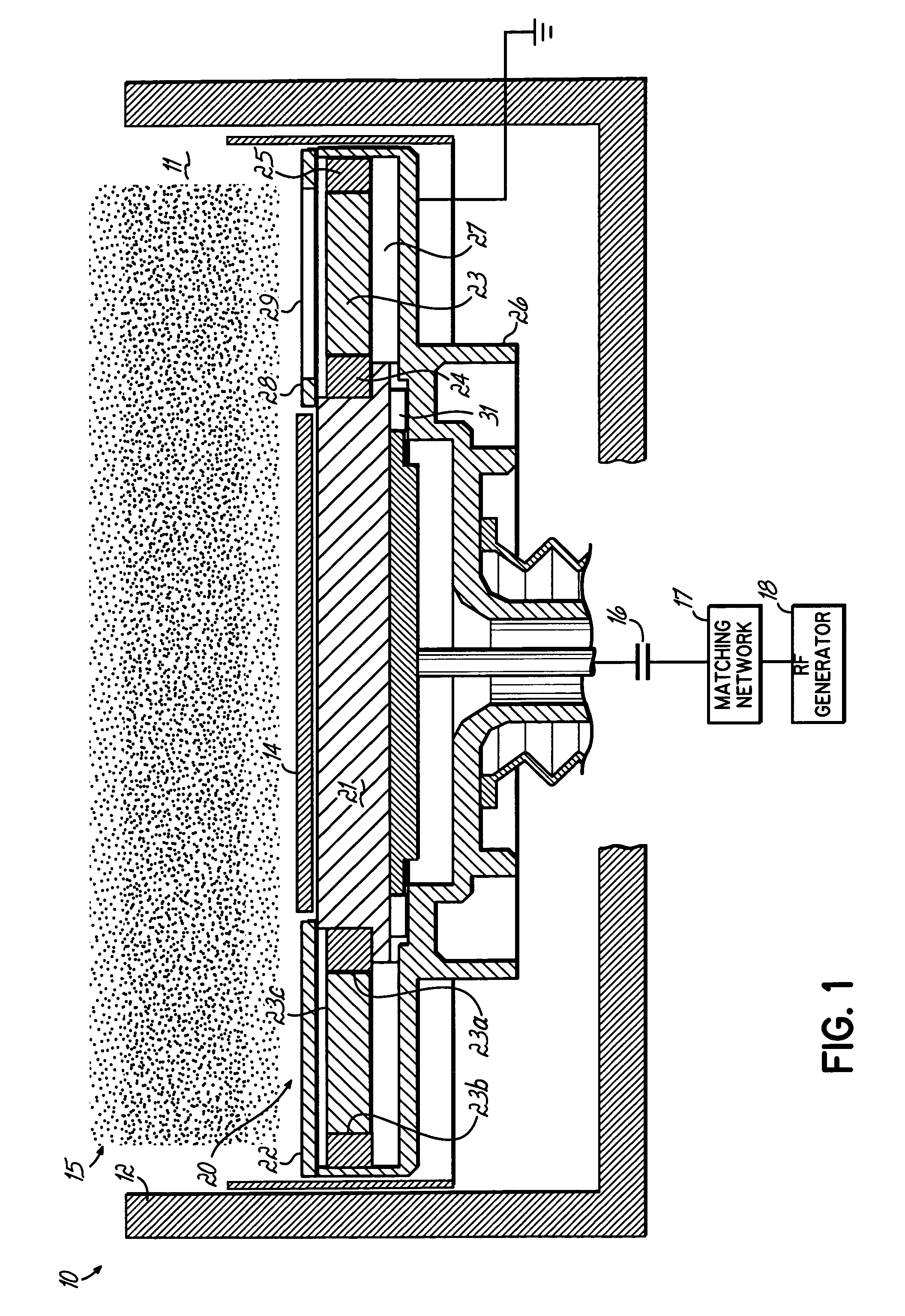 Integrated electrostatic inductive coupling for plasma processing