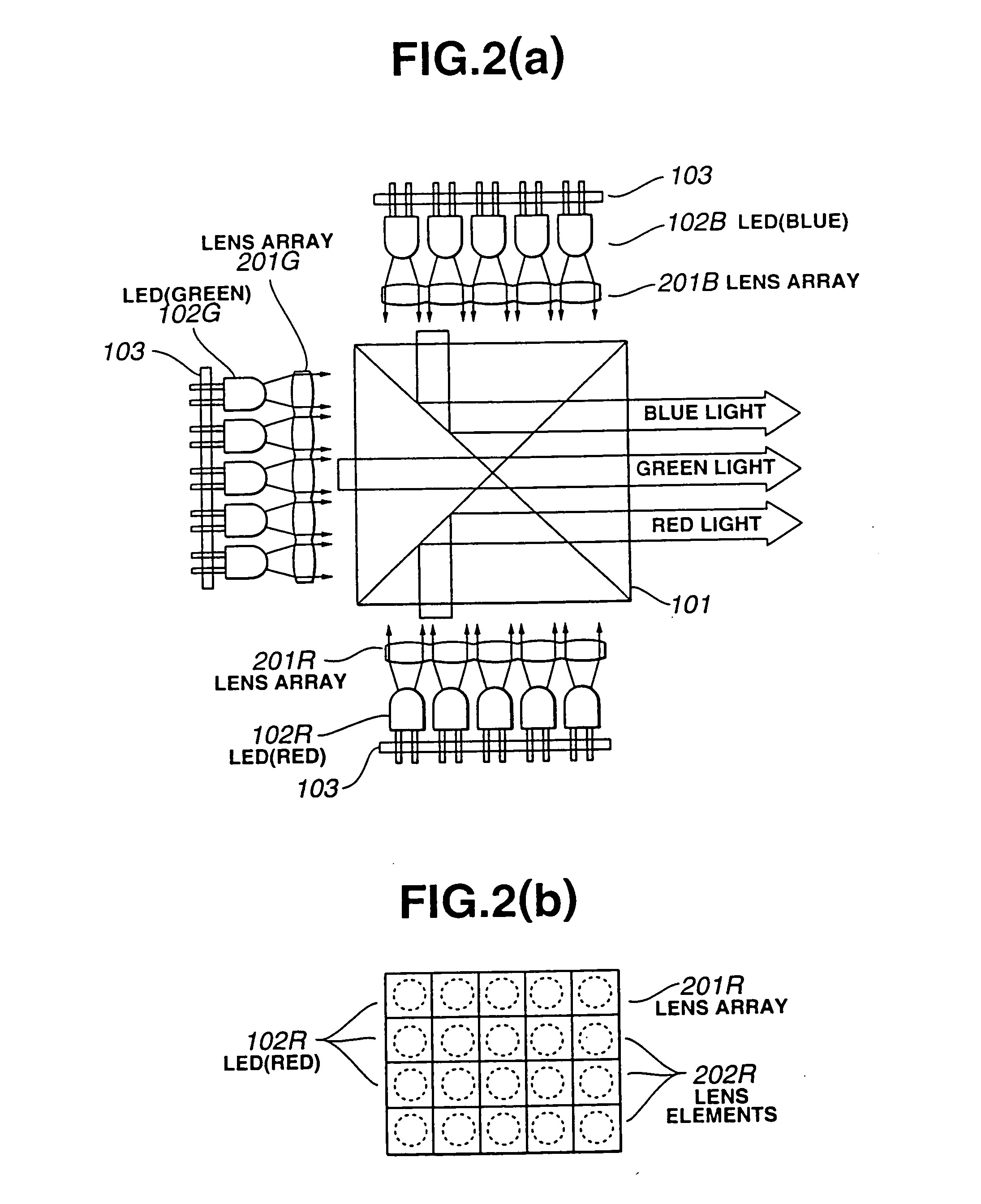 Light source device including a planar light source having a single, substantially continuous light emission area and display device incorporating the light source device