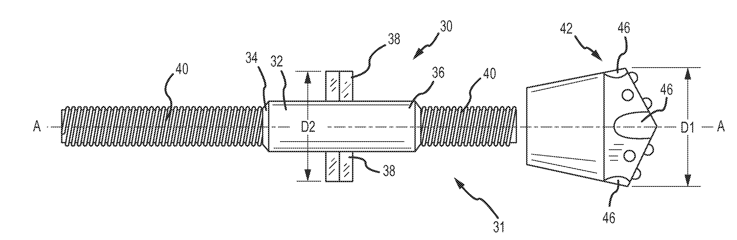 Coupler for soil nail and method of emplacing same