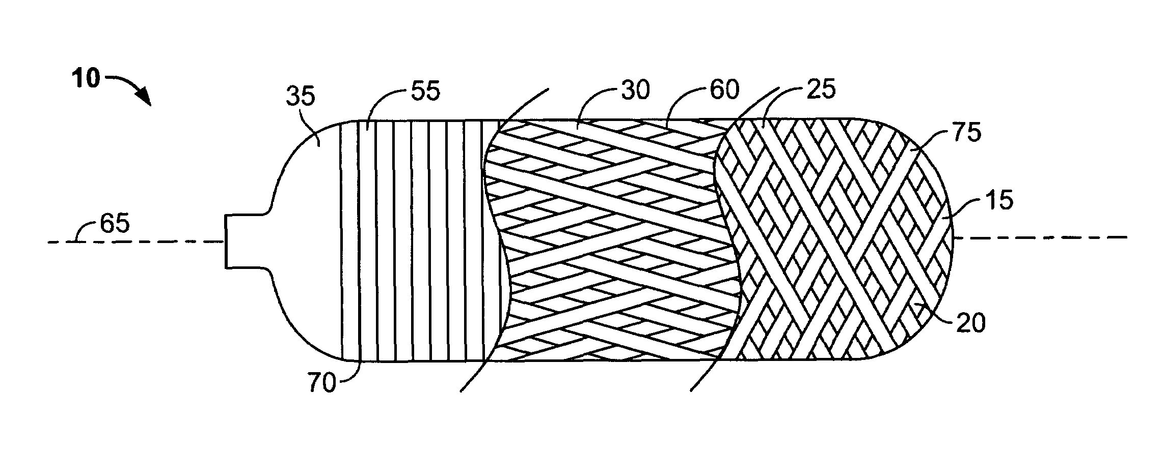 Pressure vessel with improved impact resistance and method of making the same