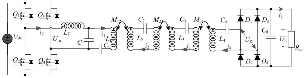 A wireless power transmission mechanism and a high-voltage power-taking wireless power transmission system