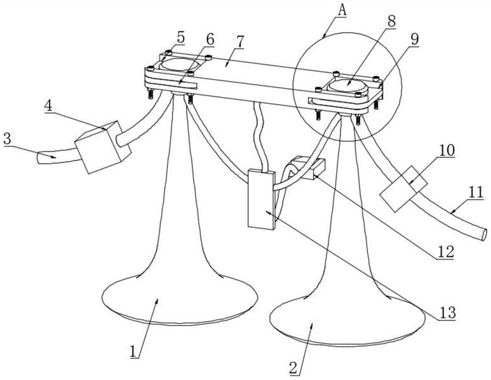 Electrically-controlled air horn for vehicle