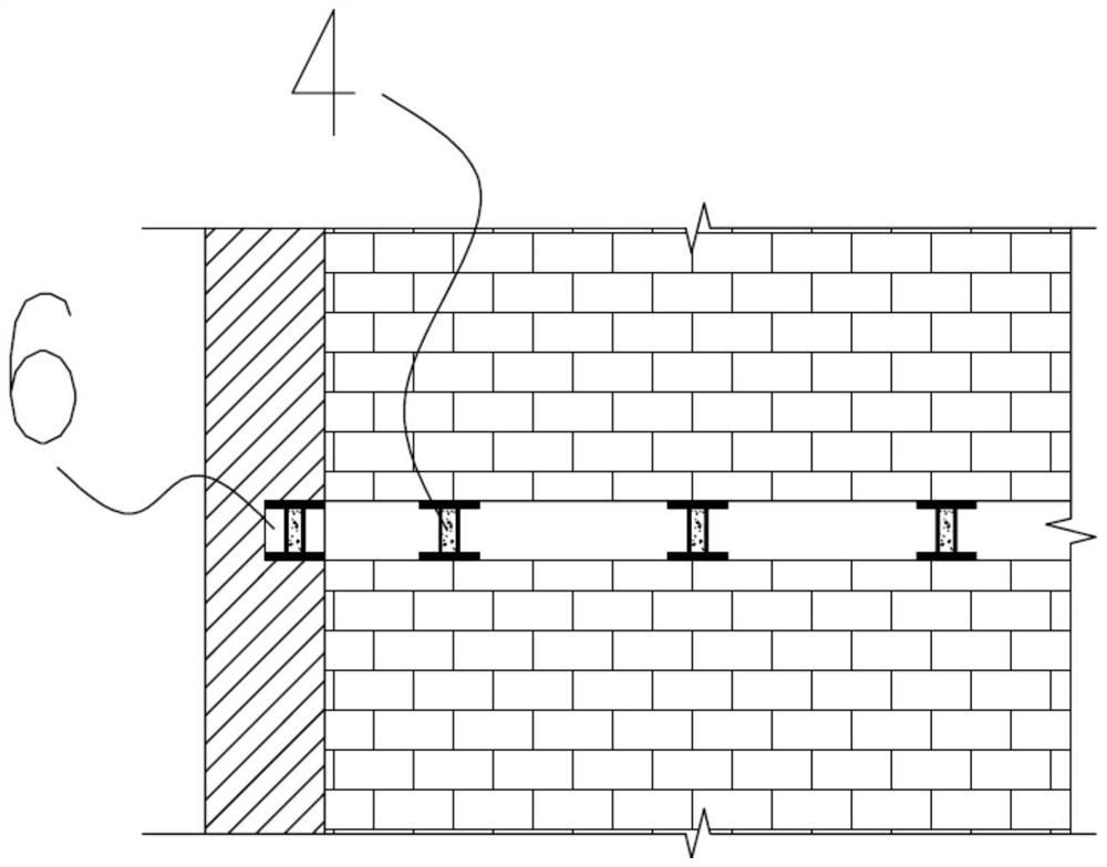 A construction method for underpinning a hollow floor slab to a cast-in-place floor slab