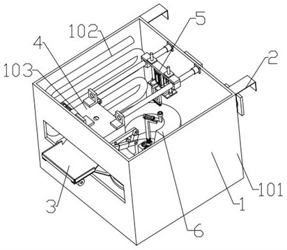 Suspensible surgical instrument cleaning equipment for gynaecology and obstetrics