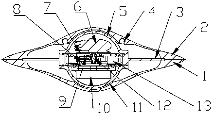 Circular-butterfly-shaped underwater glider