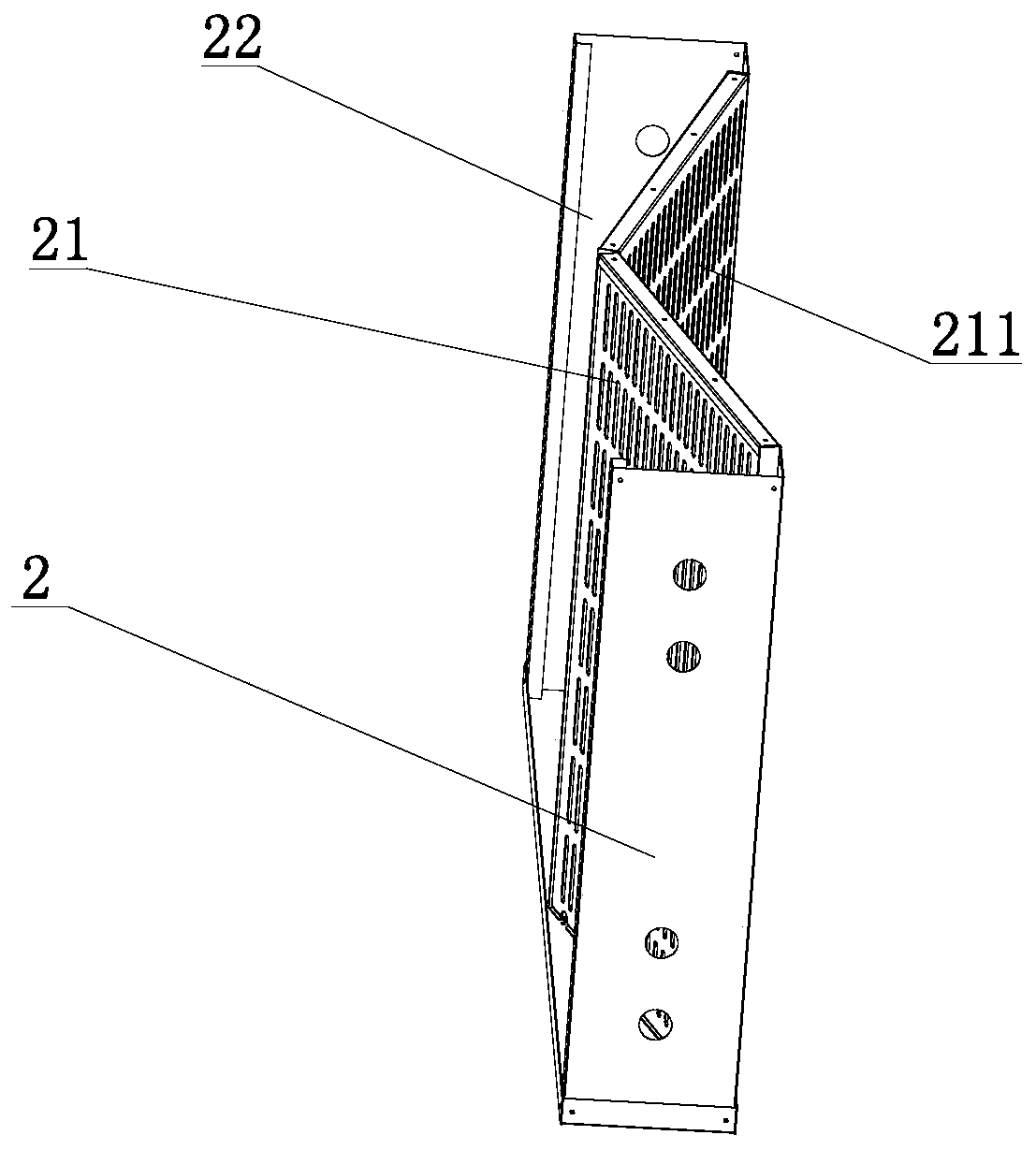 Consumable-free particle specified flue gas solid particle treatment equipment