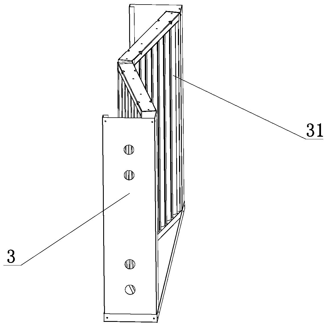 Consumable-free particle specified flue gas solid particle treatment equipment