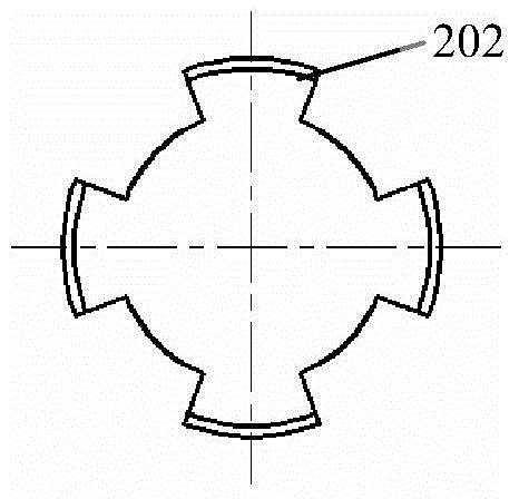 A prestressed concrete pole tensioning and anchoring device