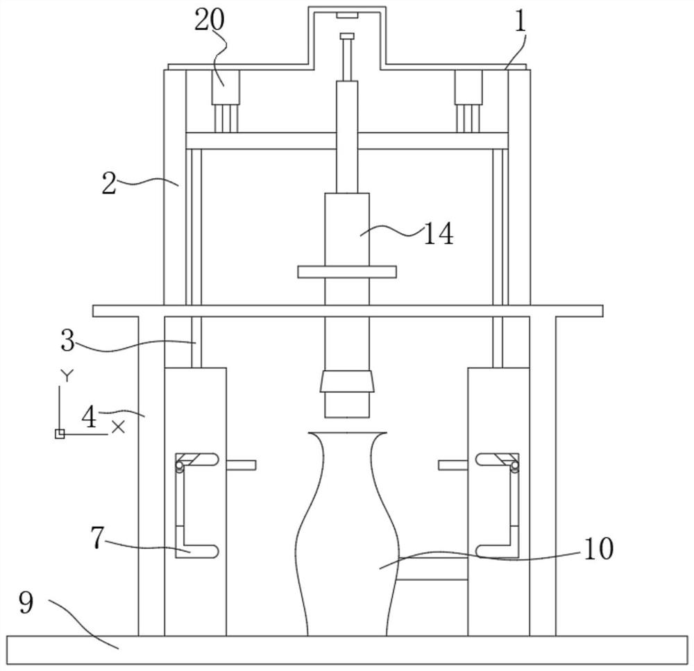 Detection clamp used for injection molded part processing