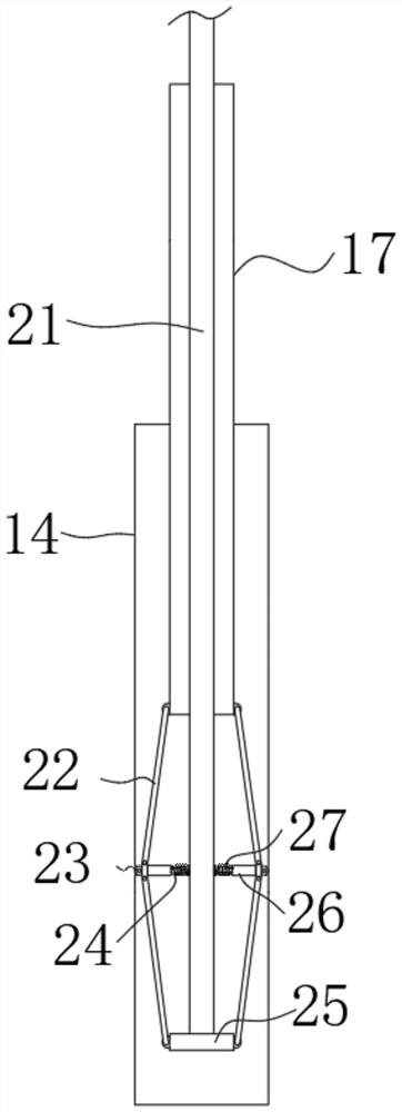 Detection clamp used for injection molded part processing