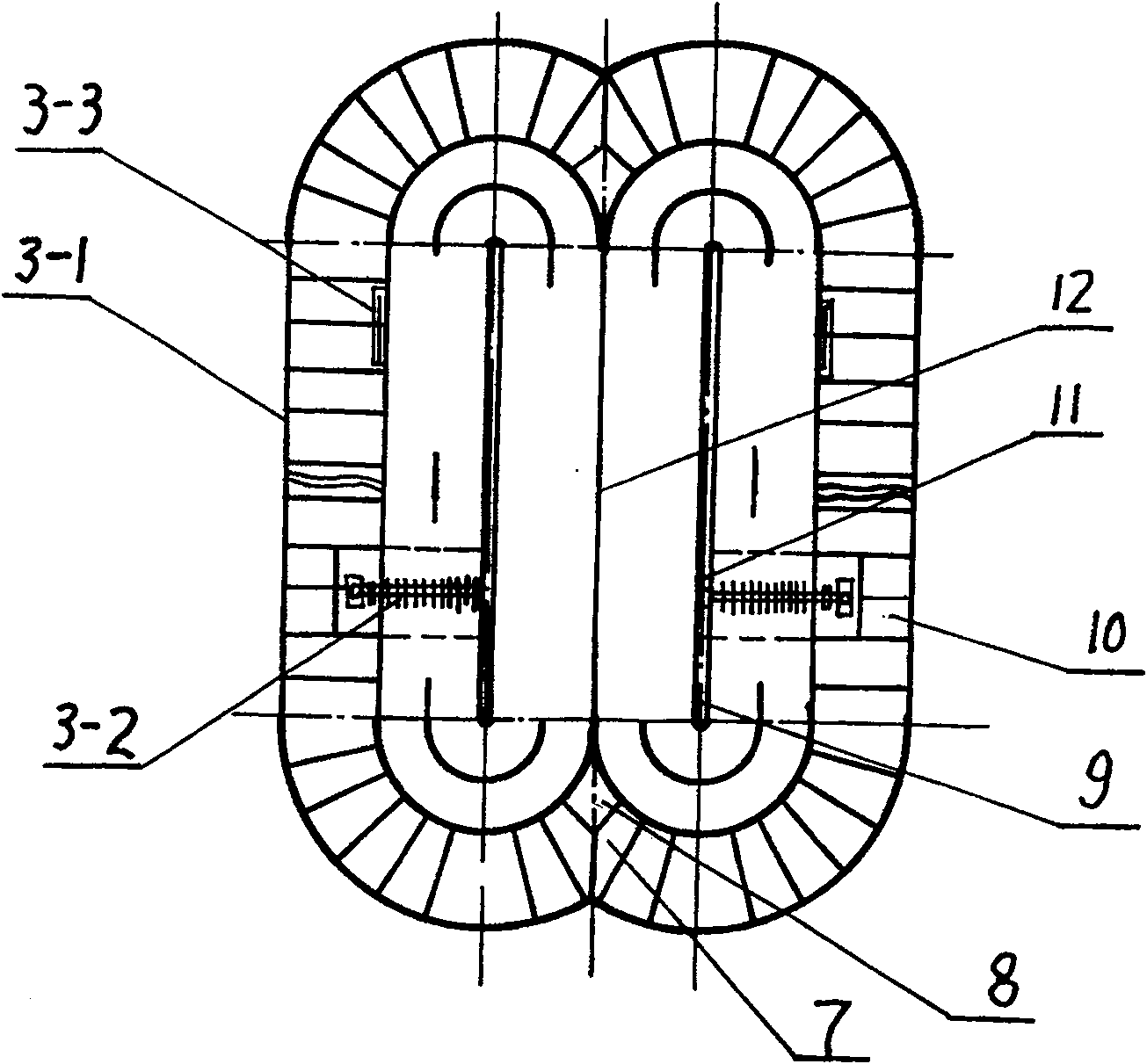 Combined throw type water oxidation ditch