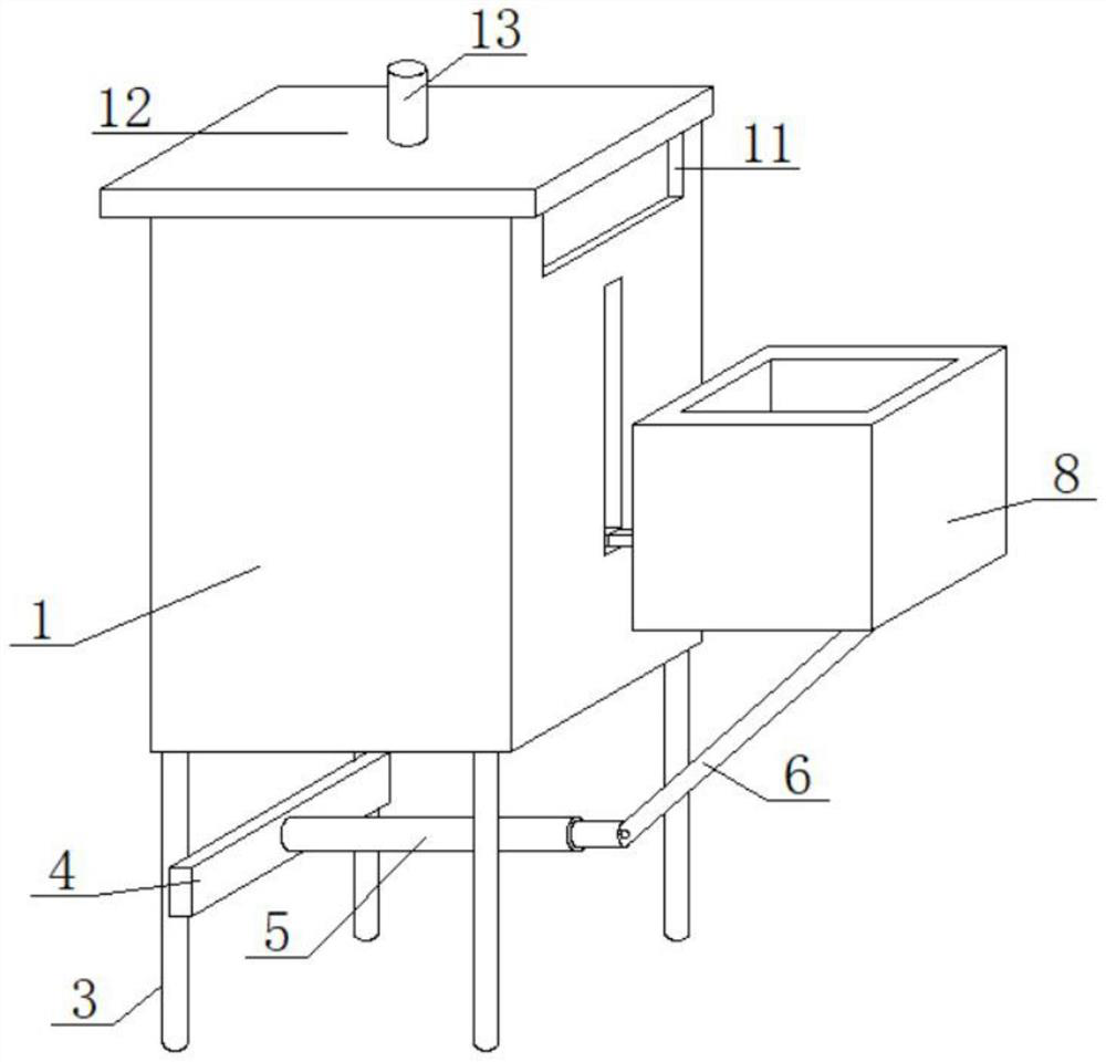 Crack pouring device for straight seam of assembly type capping beam pier column