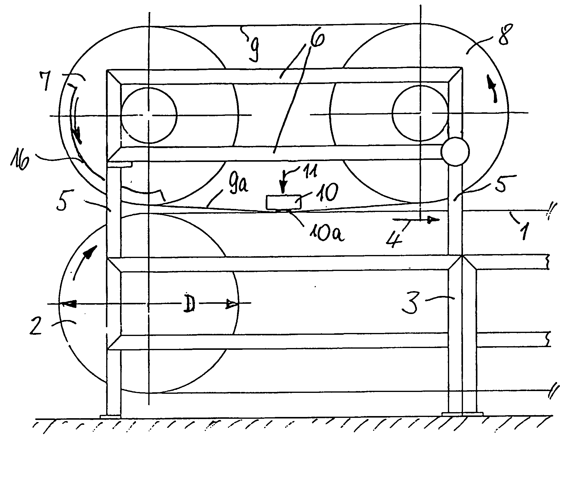 Device for producing granules