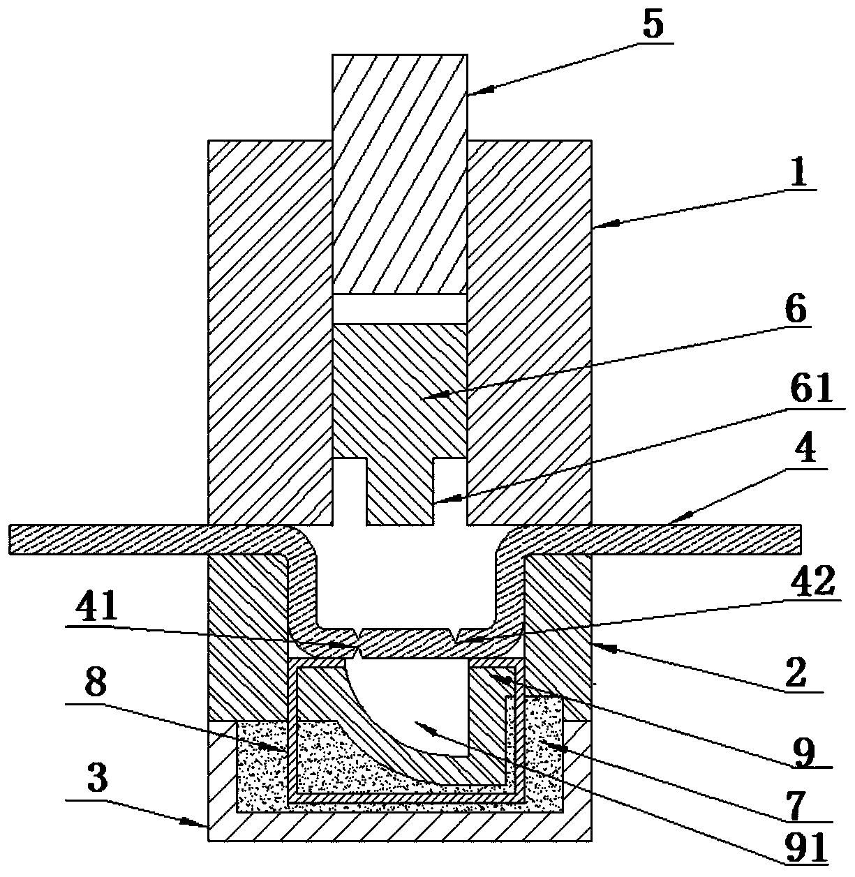 Excitation fuse integrated with arc extinguishing melt