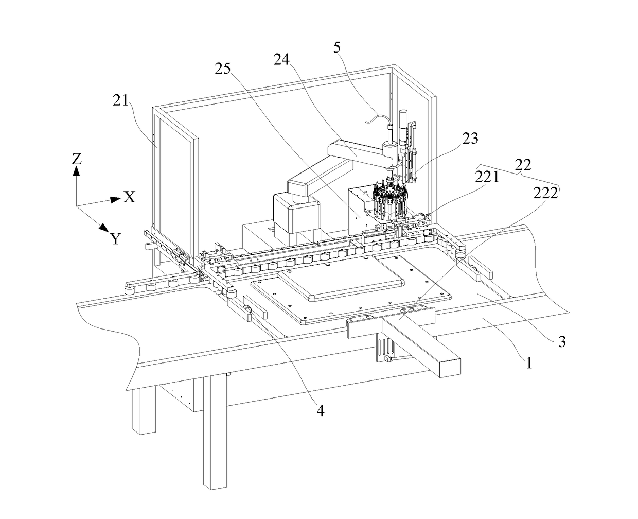 Device for automatically mounting screw and automatically mounting system