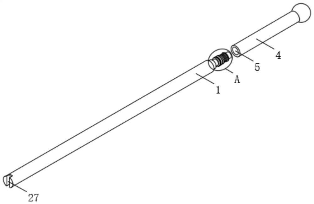 Disinfected nasopharyngoscope with damage preventing and fracture preventing functions