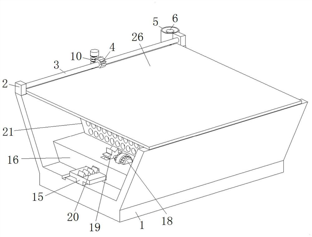 Self-cleaning concealed diversion canal for water conservancy project