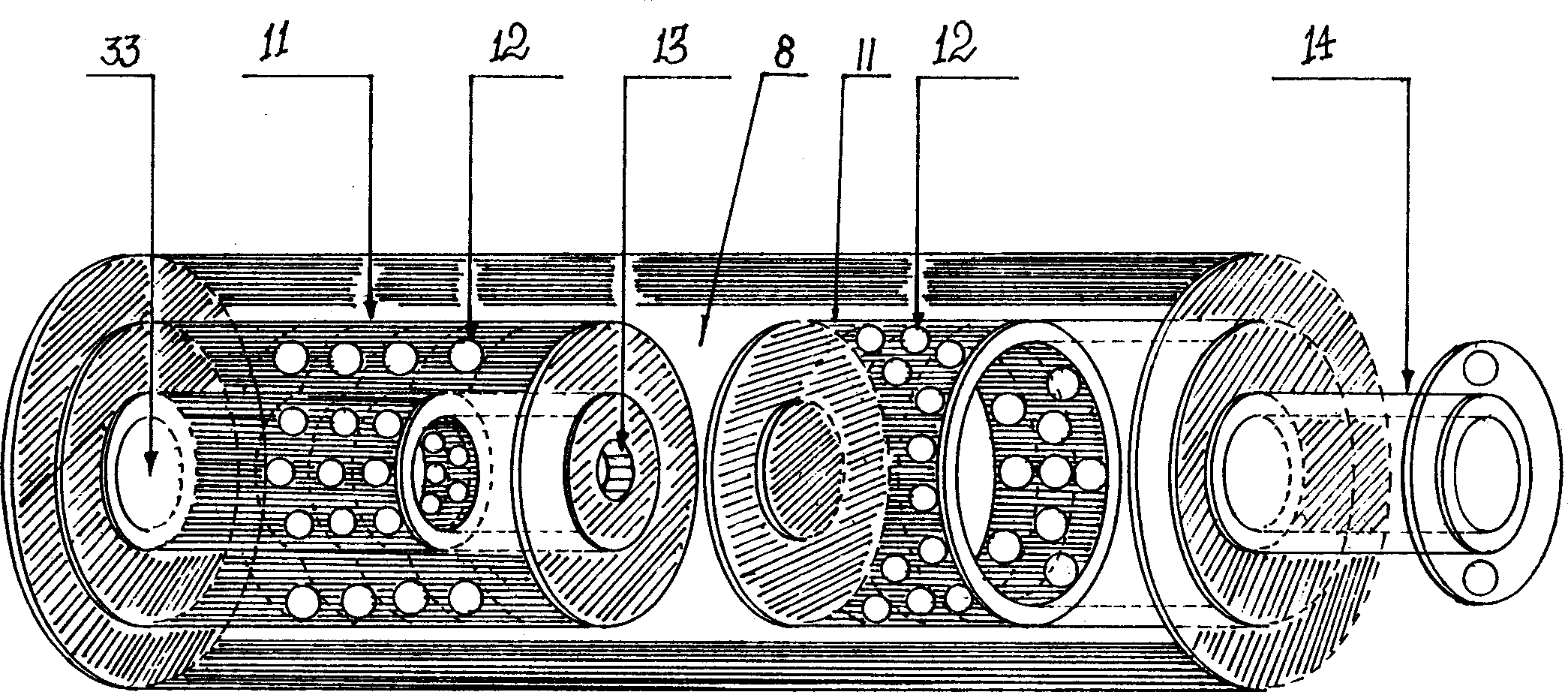 Purifying system for high power output and low-temp tail gas discharge of IC engine