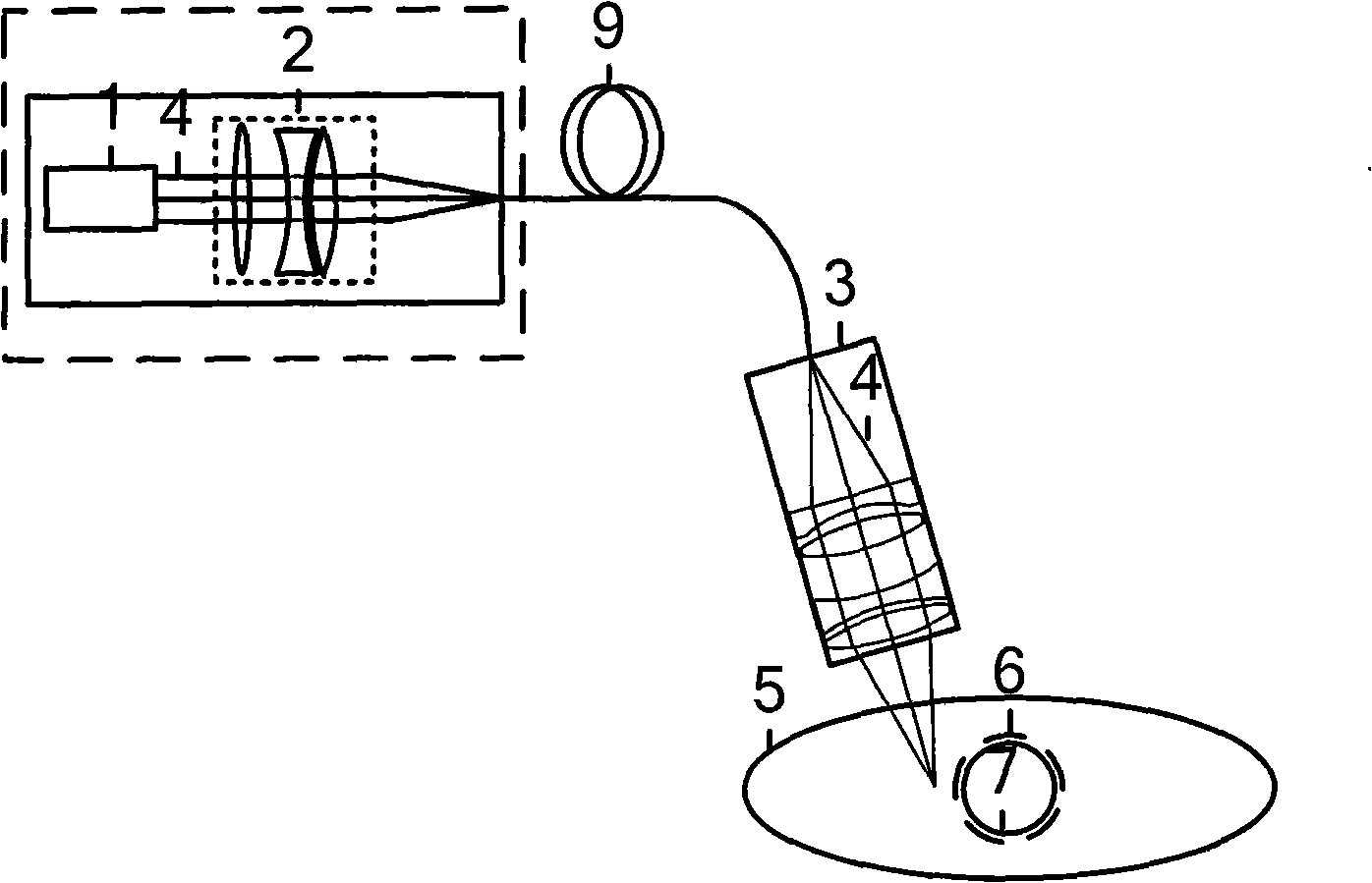 Semiconductor laser glue solidification device and application method thereof