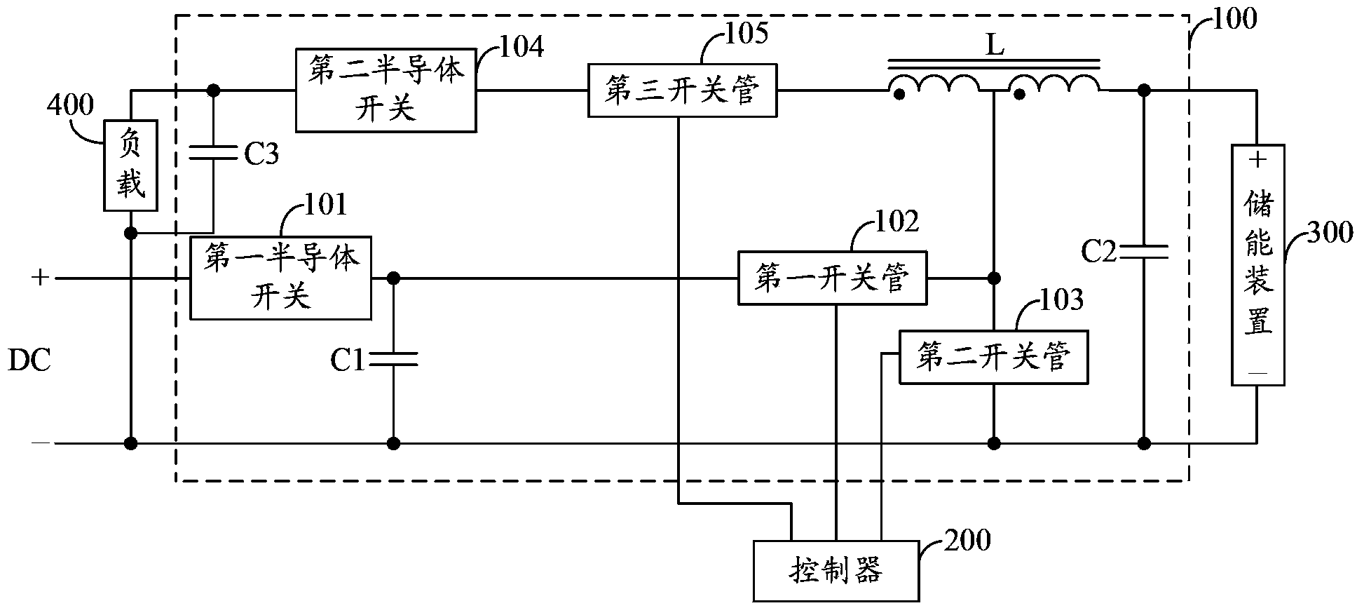 Charging and discharging type direct current (DC)-DC conversion circuit and new energy power generation system