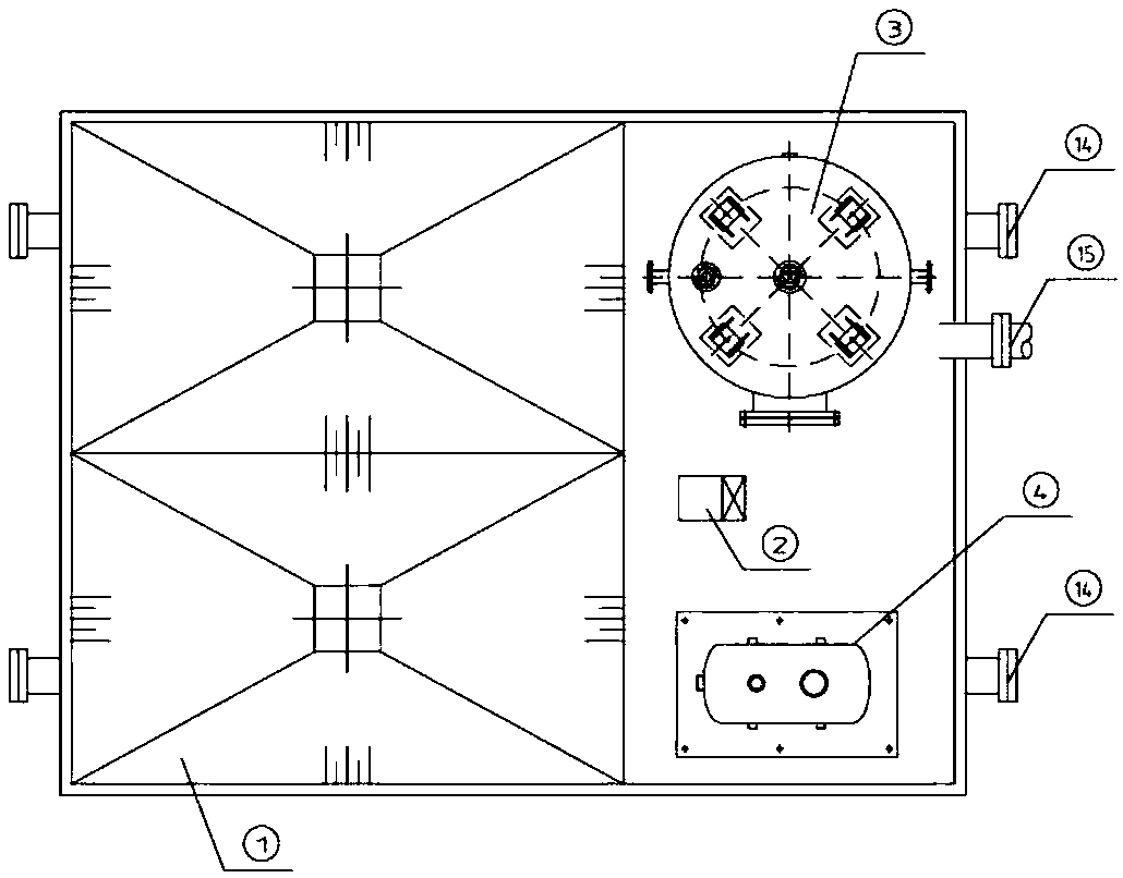 Zero-emission medical wastewater treatment equipment and method