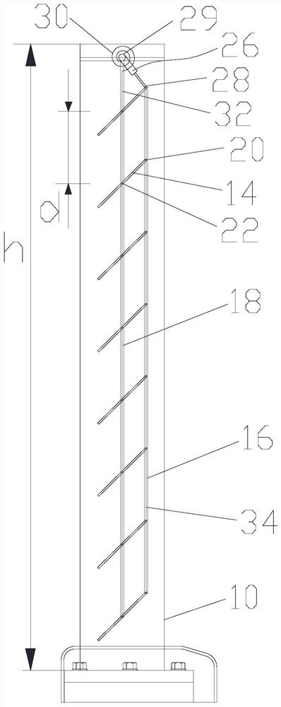 A bridge railing structure with adjustable ventilation rate