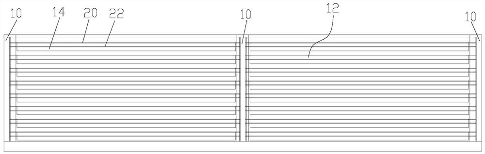 A bridge railing structure with adjustable ventilation rate