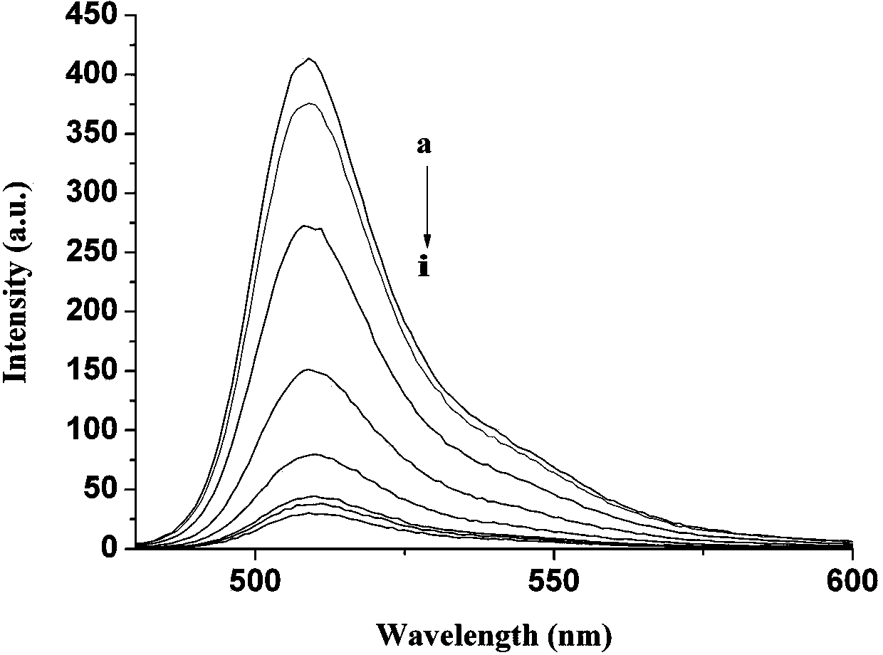 A kind of fluorescent probe of sulfhydryl ion and its synthesis method