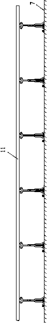 Sectional guide rail mounting trolley of container ship transverse compartment