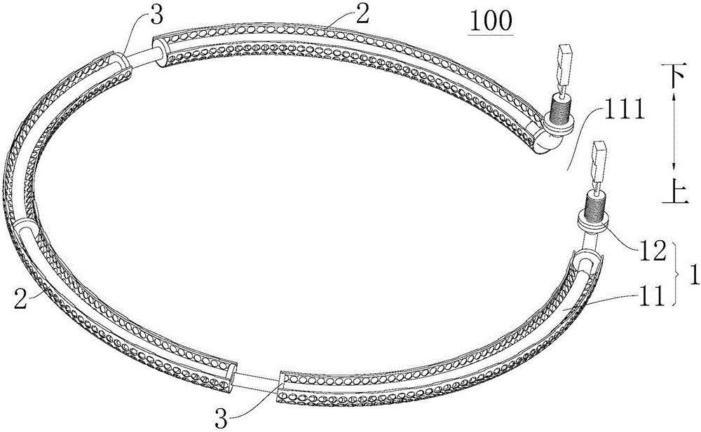 Heating pipe assembly for dish washing machine and dish washing machine provided with same