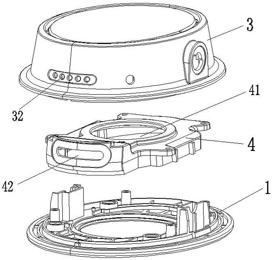 Earphone acoustic cavity structure