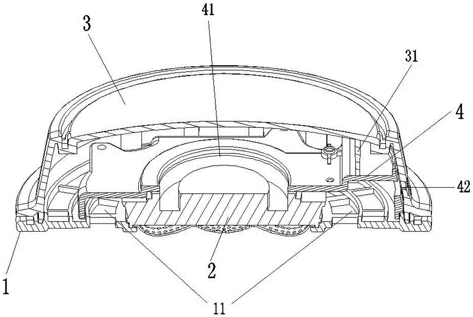 Earphone acoustic cavity structure