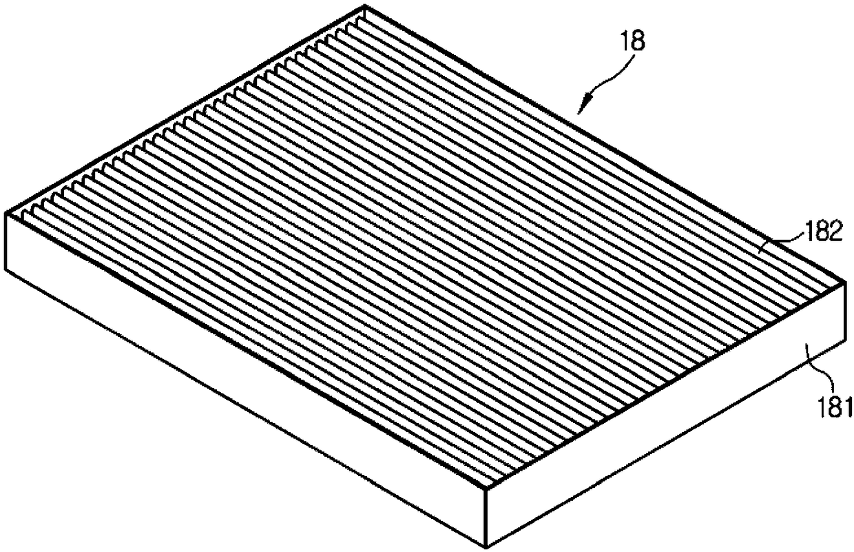 Ventilation device for vehicle air conditioner