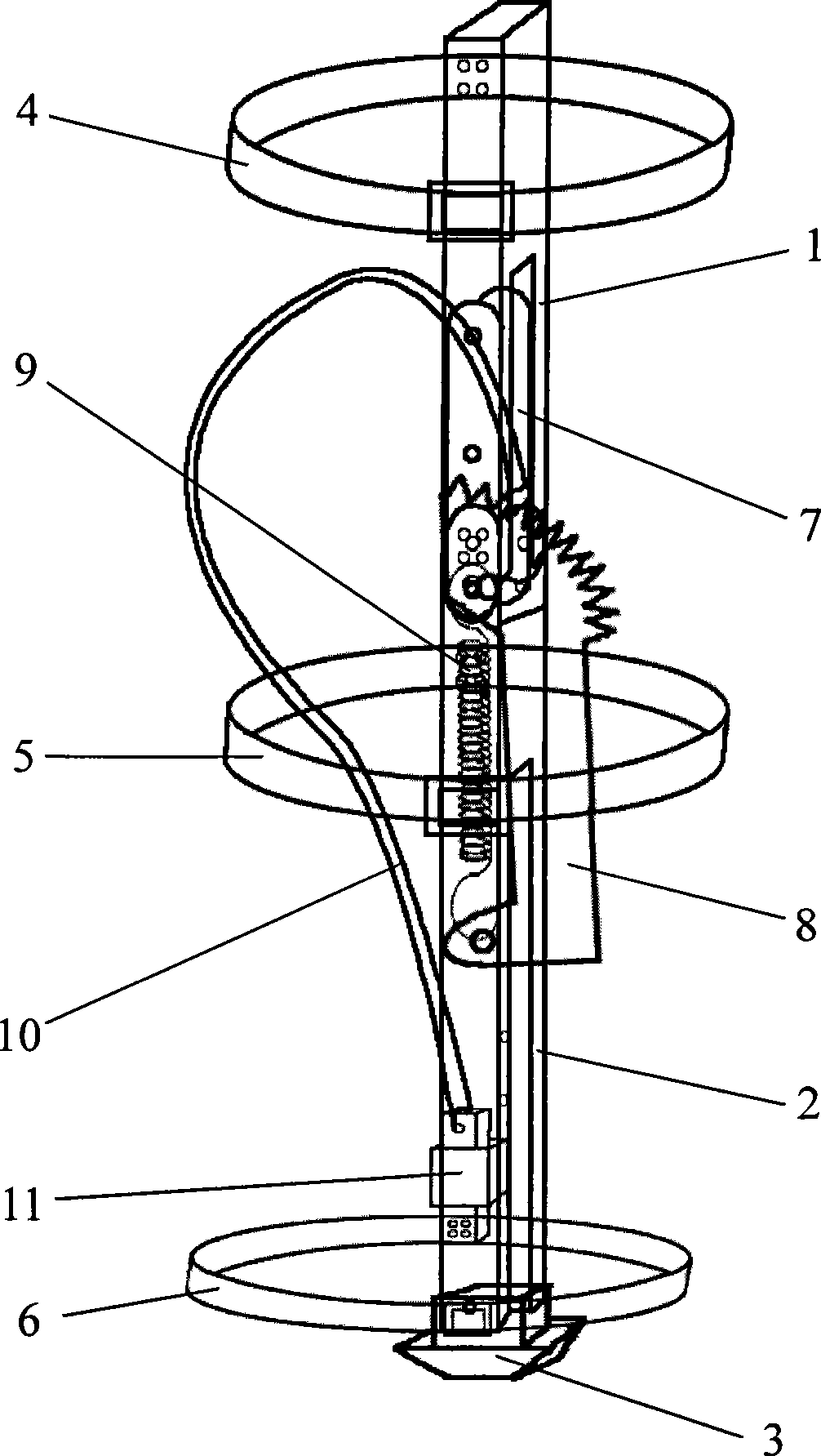 Mechanical leg for assisting running and jumping