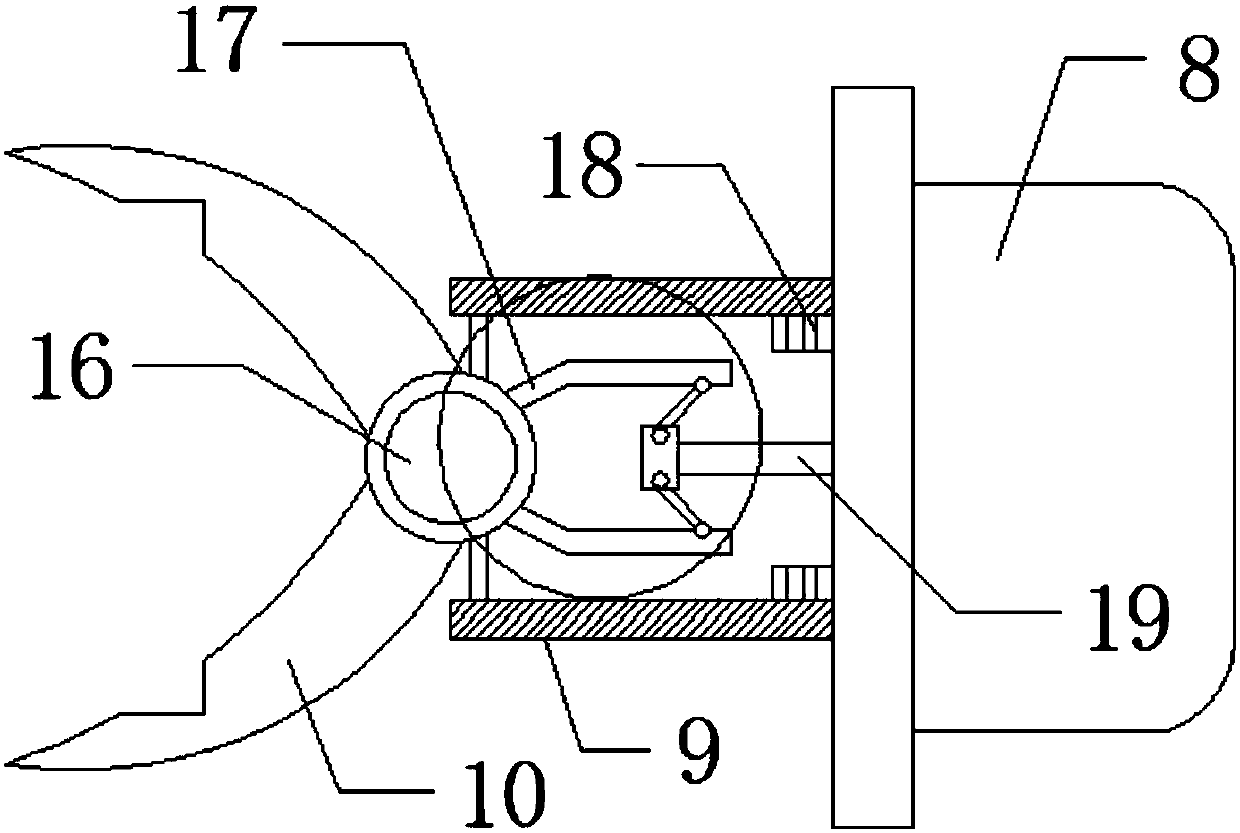 Clamping head structure used for industrial robot