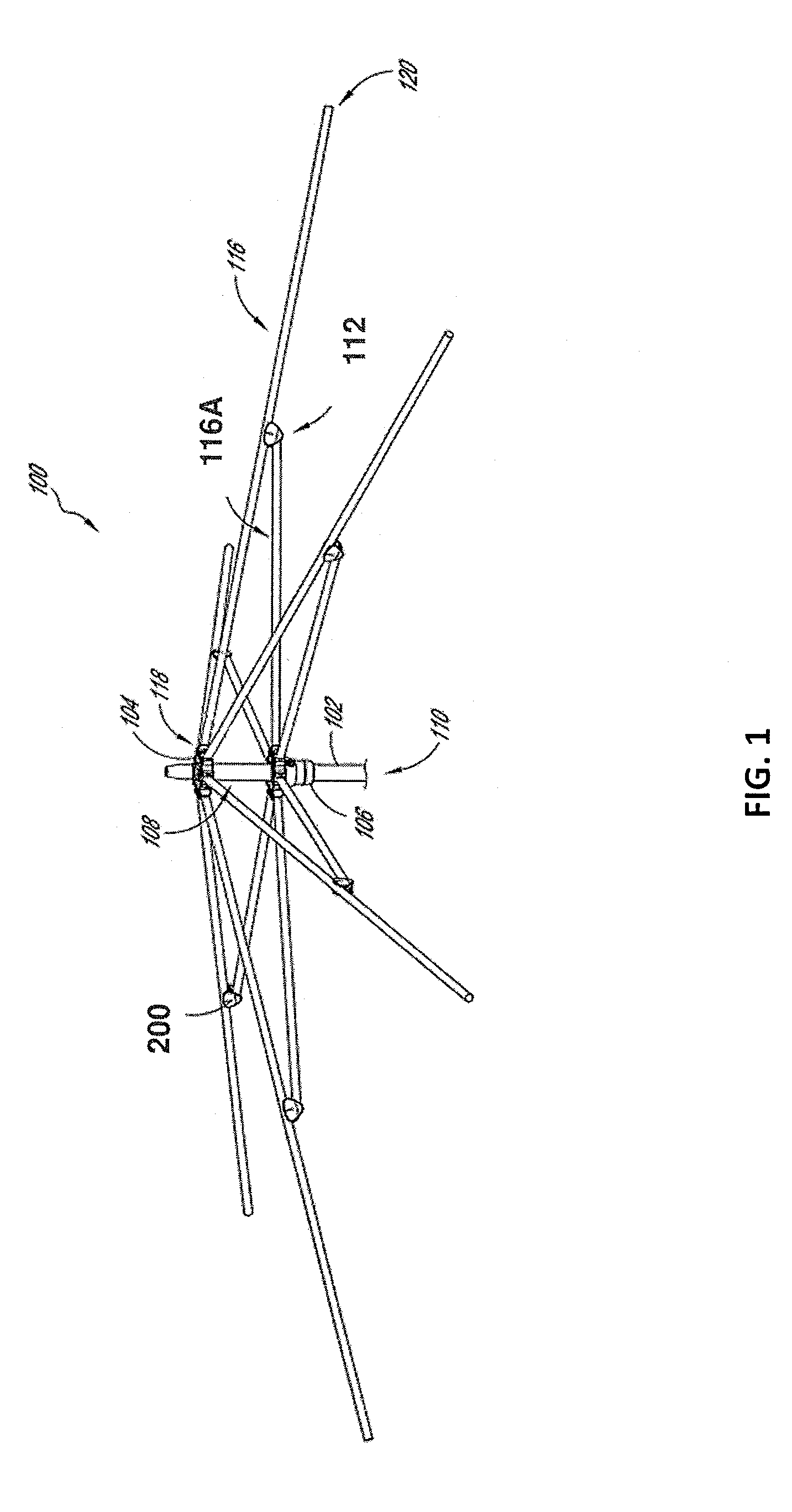 Umbrella rib connector