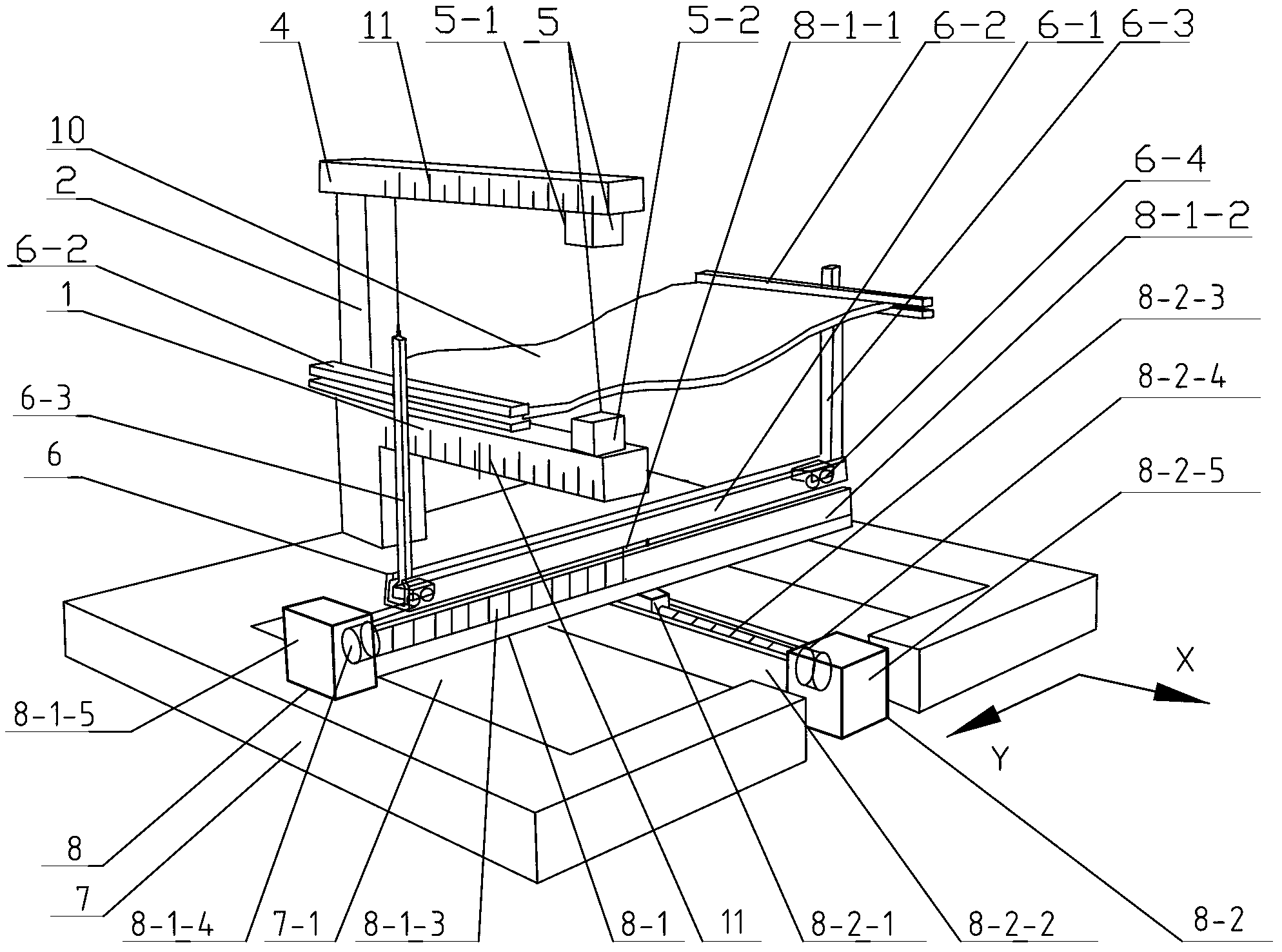 Laser measurement device for thickness of plate