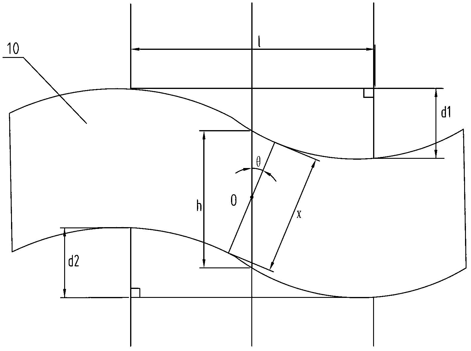 Laser measurement device for thickness of plate