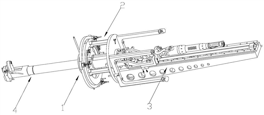 Engine high-pressure rotor narrow and small space connecting nut assembly device and operation method