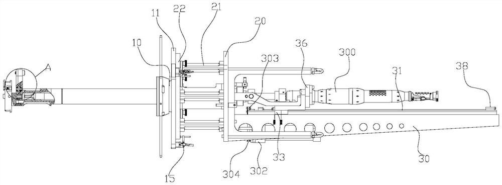 Engine high-pressure rotor narrow and small space connecting nut assembly device and operation method