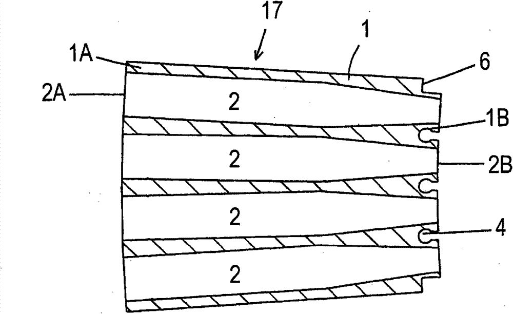 Structural element for a functional member of a headbox in a web-manufacturing machine, functional member and headbox made thereof, and associated methods