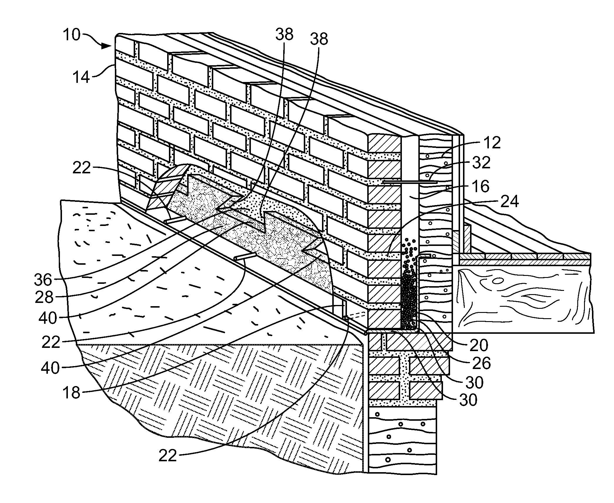 Mortar and debris collection system