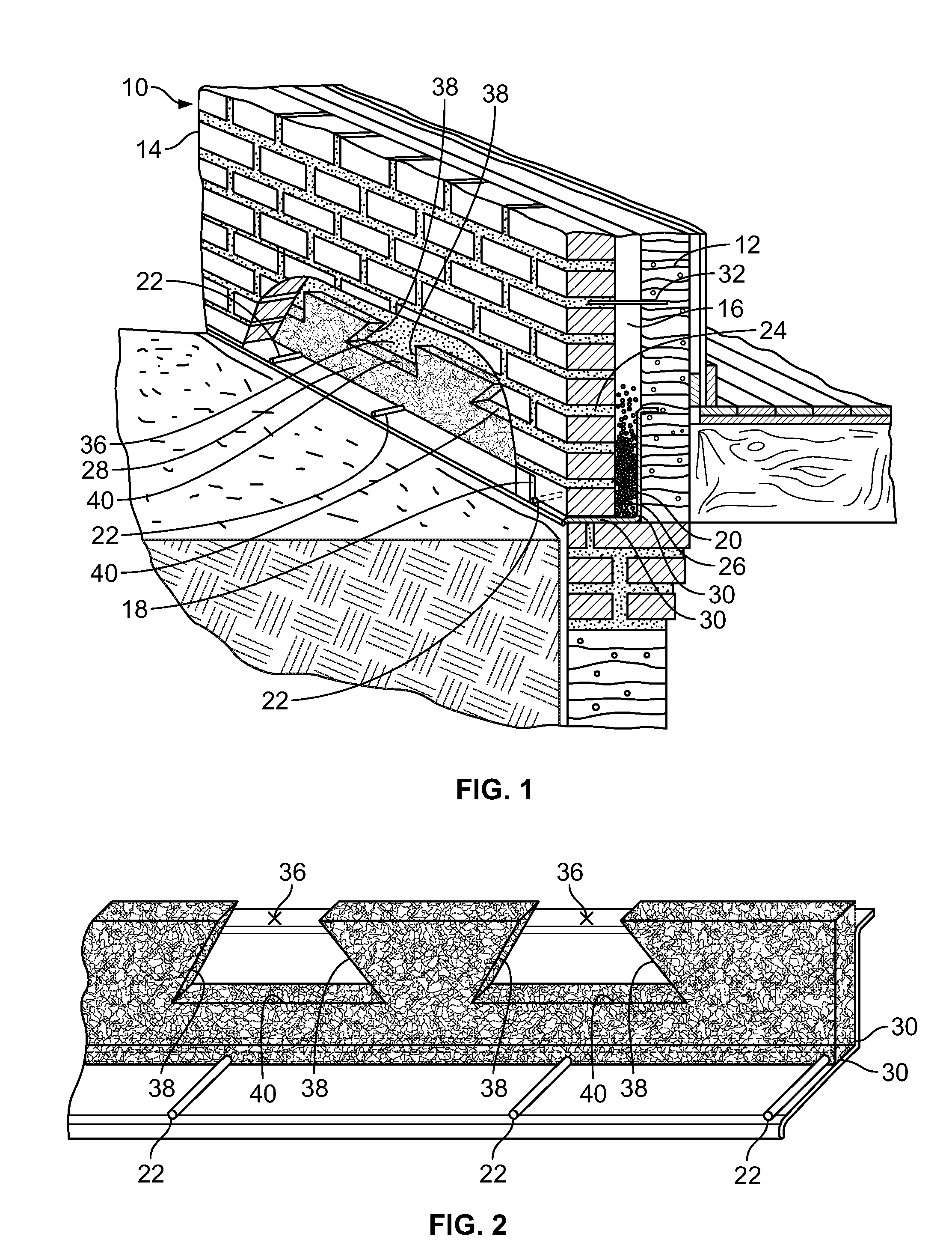 Mortar and debris collection system